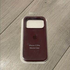Apple iPhone 17 Pro Silicone Case - Dark Red